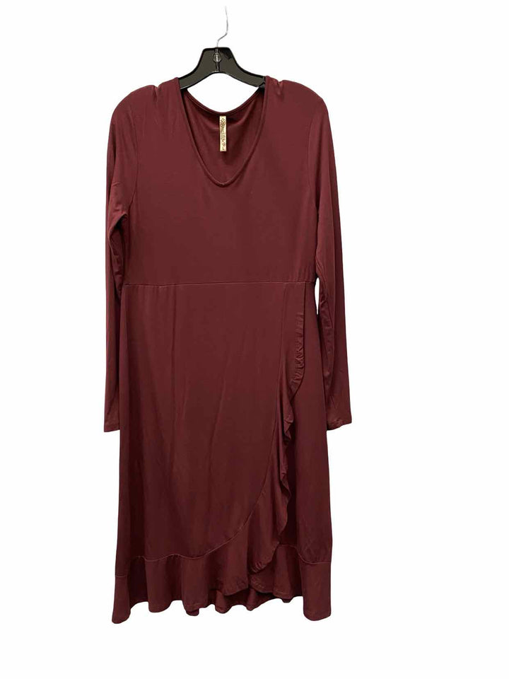 Adventura Size L Maroon Dress