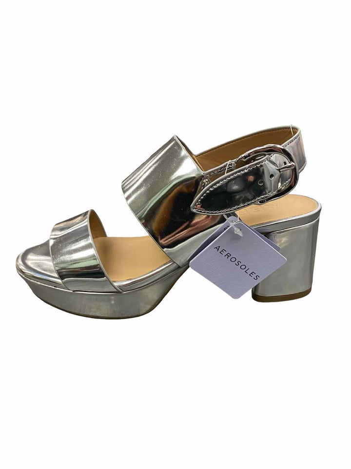 Aerosoles Shoe Size 7.5 Silver Camera Heels