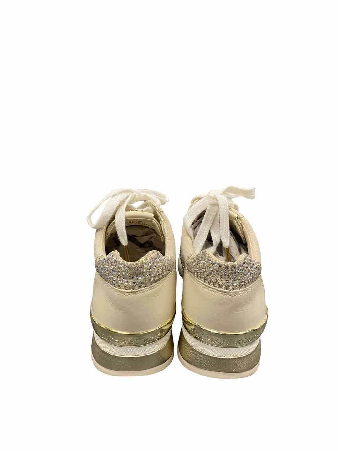 Michael Kors Shoe Size 6.5 Cream Allie Wrap Sneakers