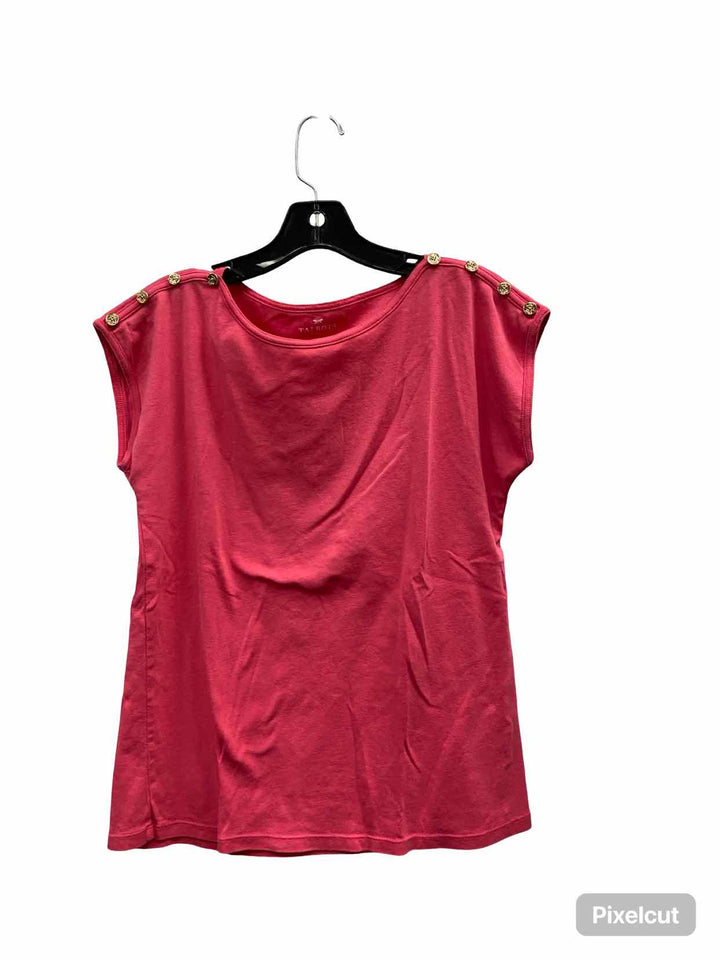 Talbots Size M Pink 100% Pima Cotton Short Sleeve Shirts
