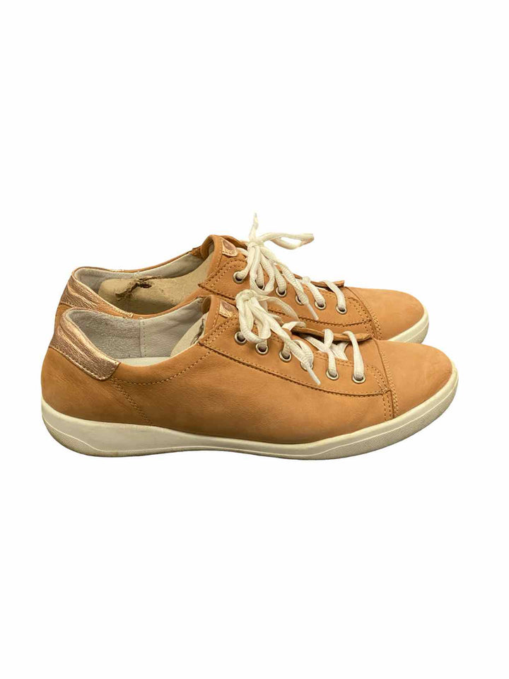 Josef Seibel Shoe Size 42 Tan Rose Gold Leather Sina 11 Sneakers
