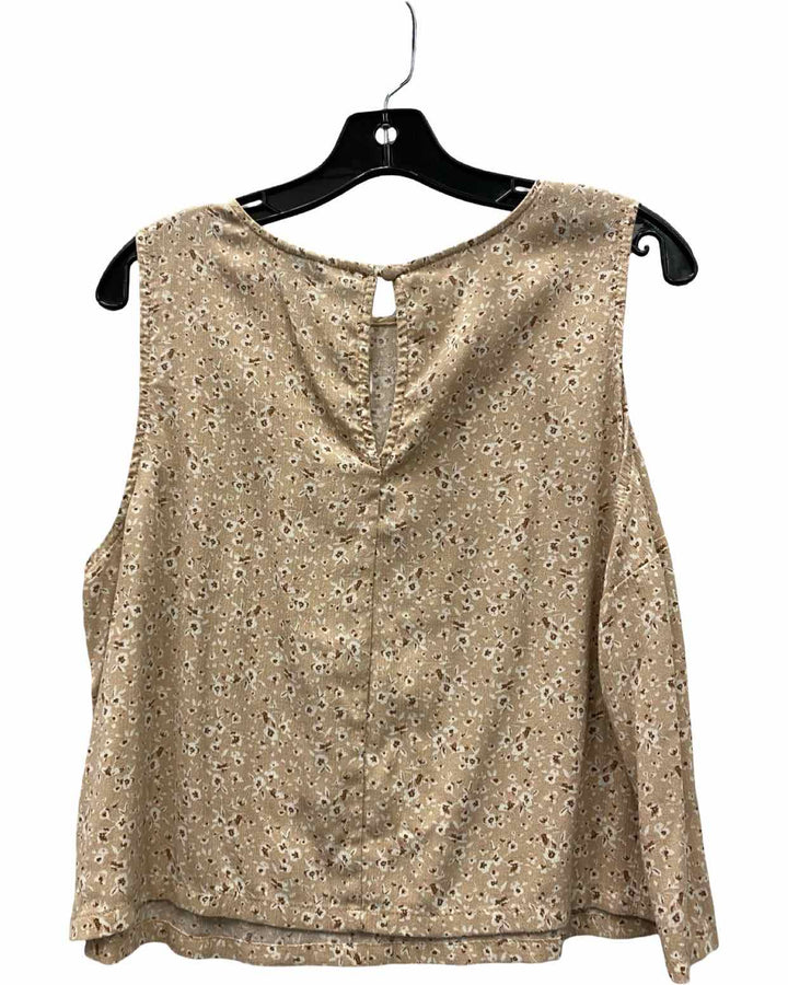 Torrid Size 10 Light Brown Floral Tank Top