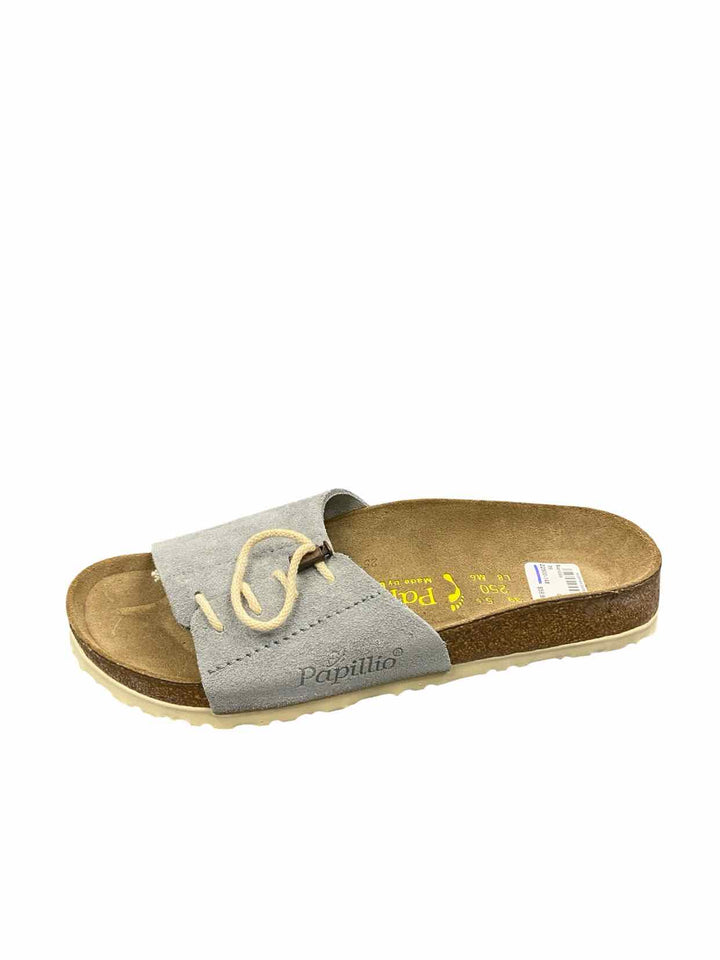 Papillio Shoe Size 39 Gray Suede Masai Slides NWOT Sandals