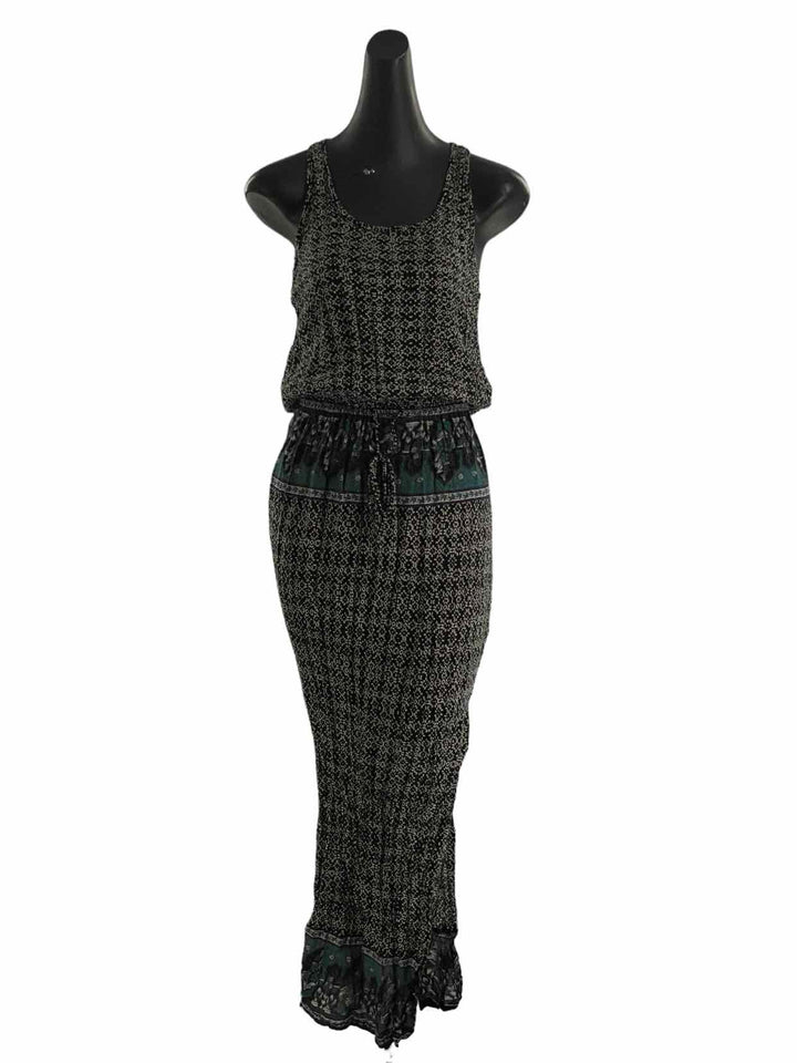 Ripcurl Size S Black Teal Print Dress