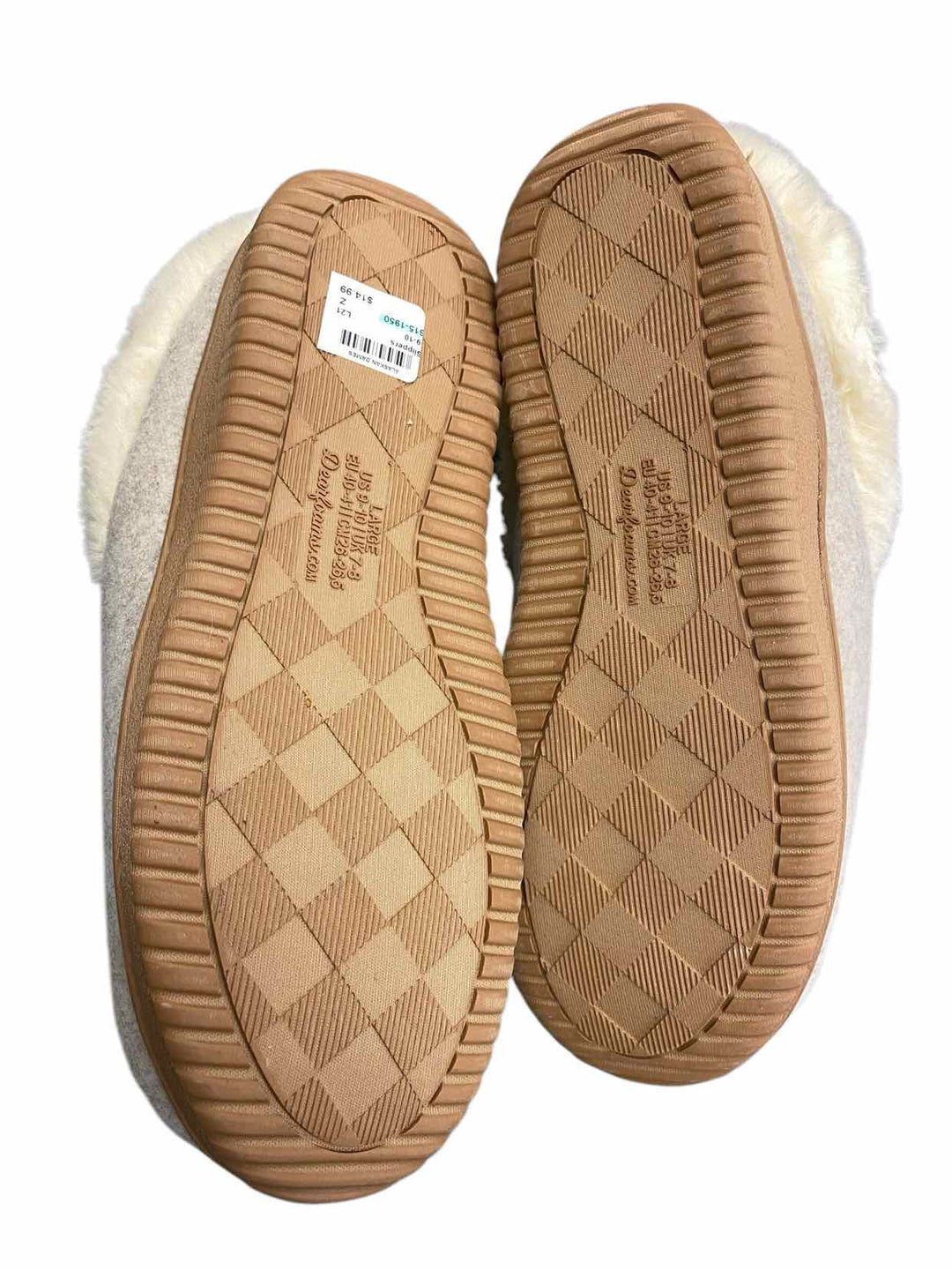 Dearfoams Shoe Size 9-10 Tan Slippers