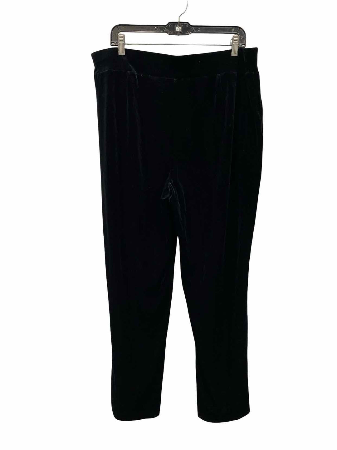 Jones New York Size XL Black Velour Pants