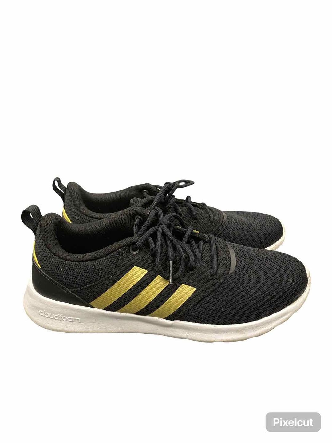 Adidas Shoe Size 9 Black Gold QT Racer 2.0 Sneakers