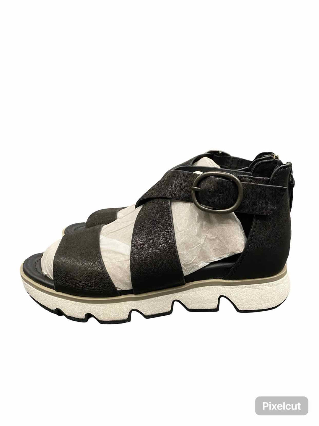 Sofft Shoe Size 6.5 Black Leather NWOT McKenna Sandals