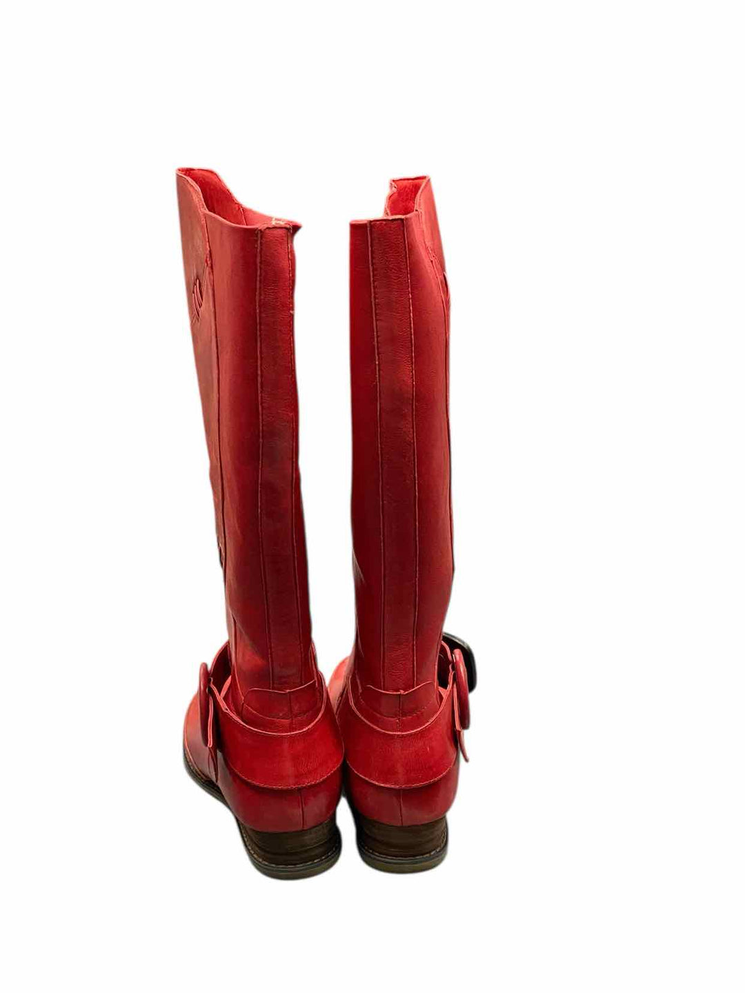 Miz Mooz Shoe Size 8.5 Red Leather Priya Boots(knee)