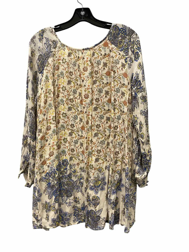 Free People Size XS Cream Multi Floral Dress