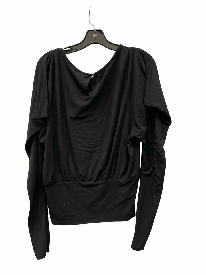 Free People Size S Black Long Sleeve Shirts