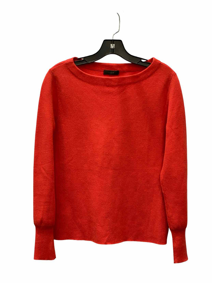 J Crew Size M/L Red Merino wool & cotton Sweater