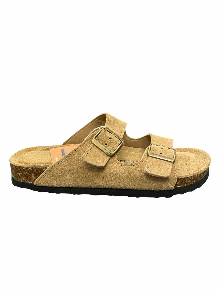 Project Cloud Shoe Size 6.5 Brown Leather Memory Foam Venita Sandals