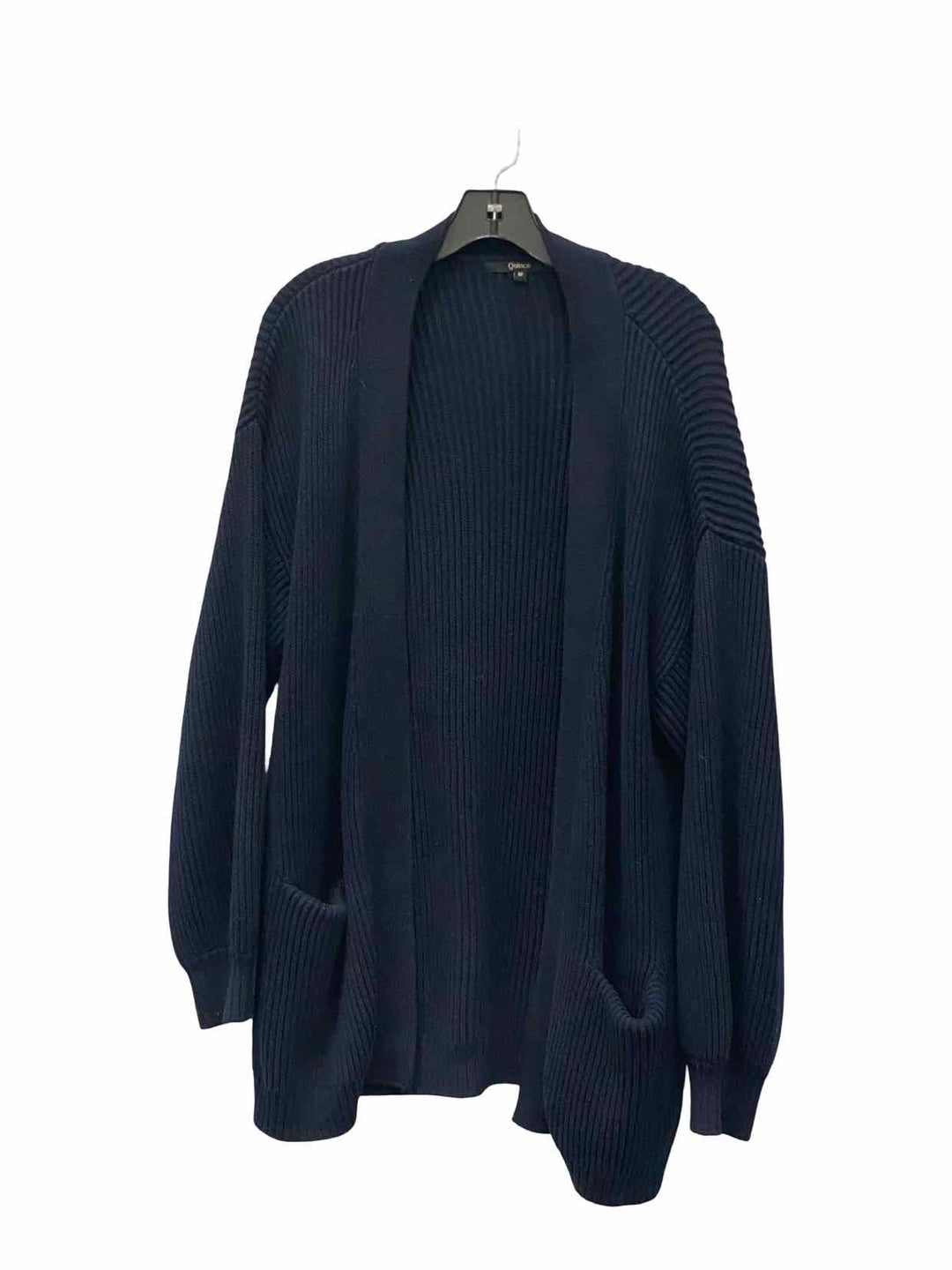 Quince Size M Navy Cardigan Sweater