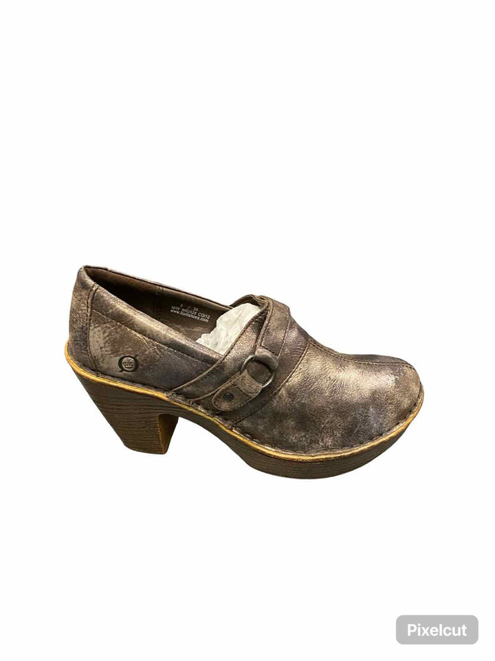 Born Shoe Size 8 Bronze Haddon Clogs
