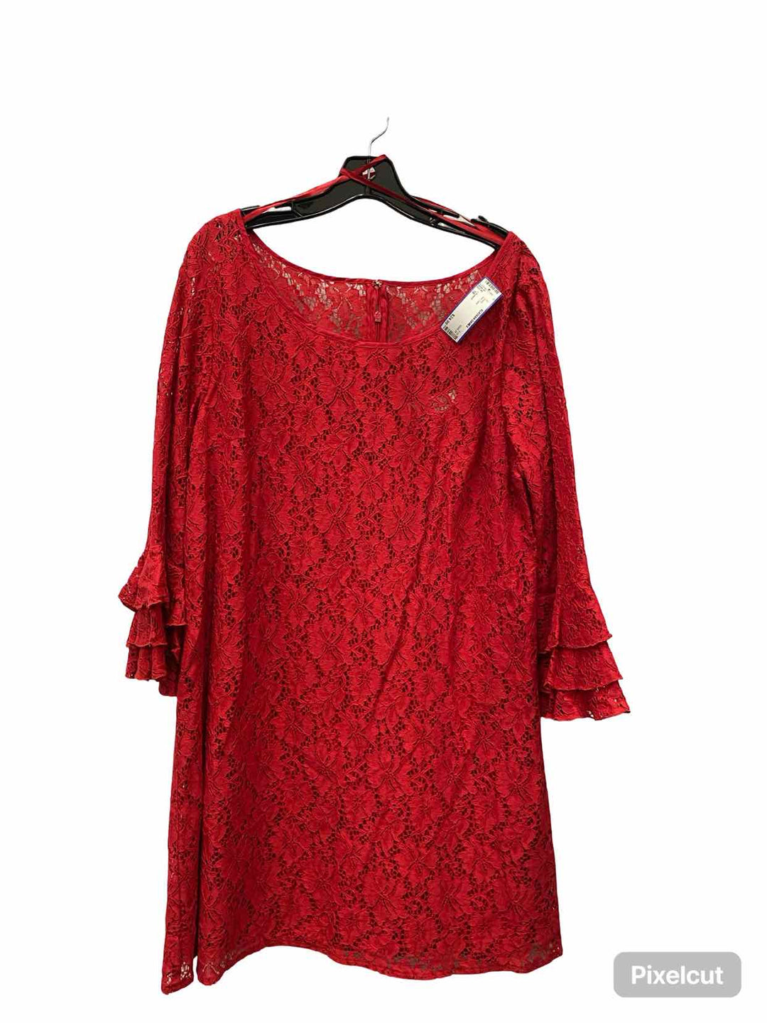 J Howard Size 18 Red Lace Dress