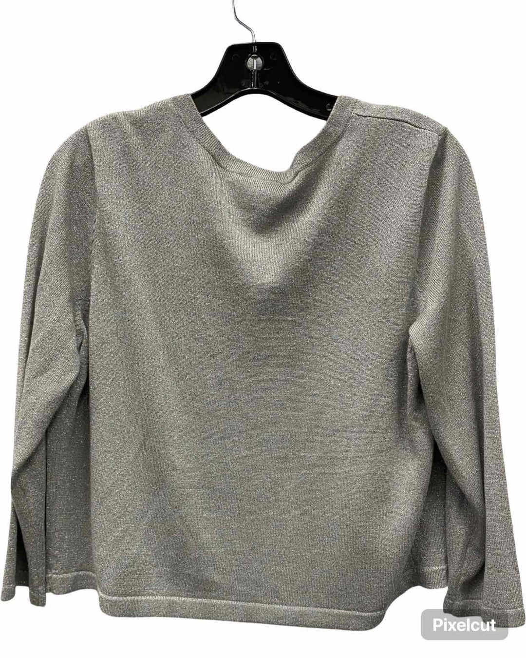 Ann Taylor Size L Silver Sparkly Sweater