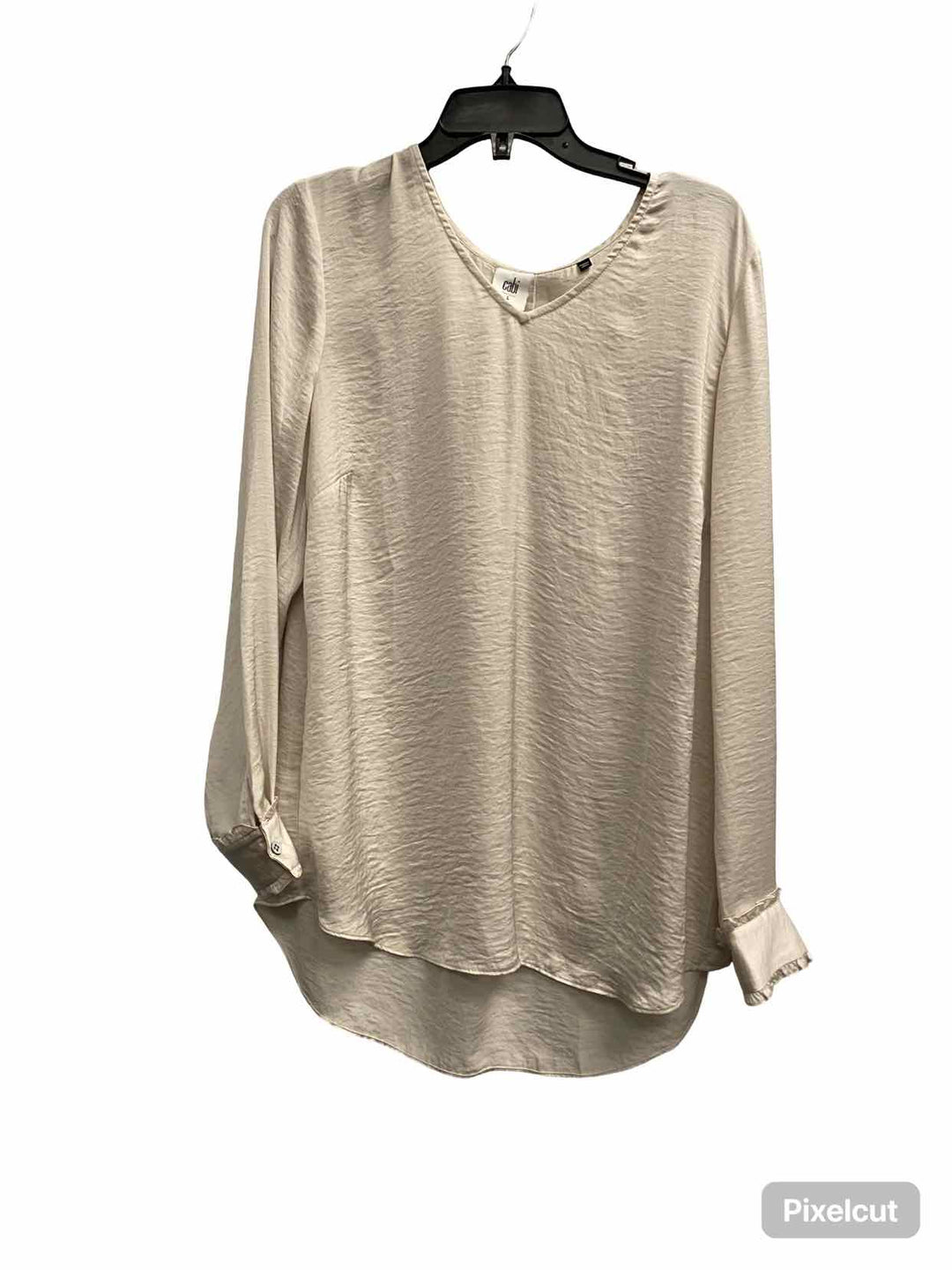 Cabi Size L White Long Sleeve Shirts