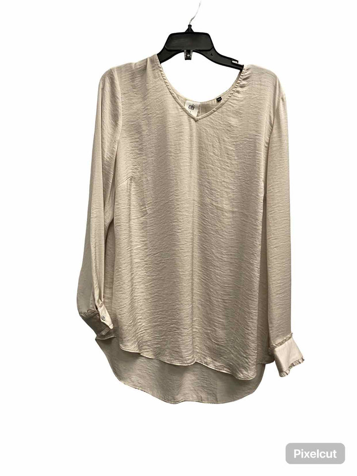 Cabi Size L White Long Sleeve Shirts