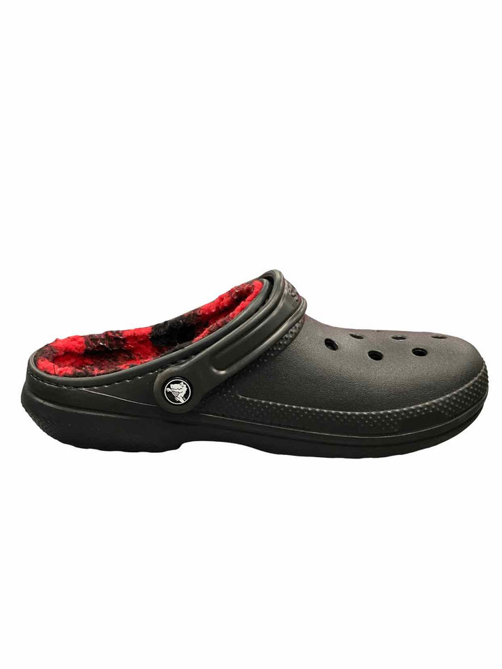 Crocs Shoe Size 9 Black Red Lined Flats