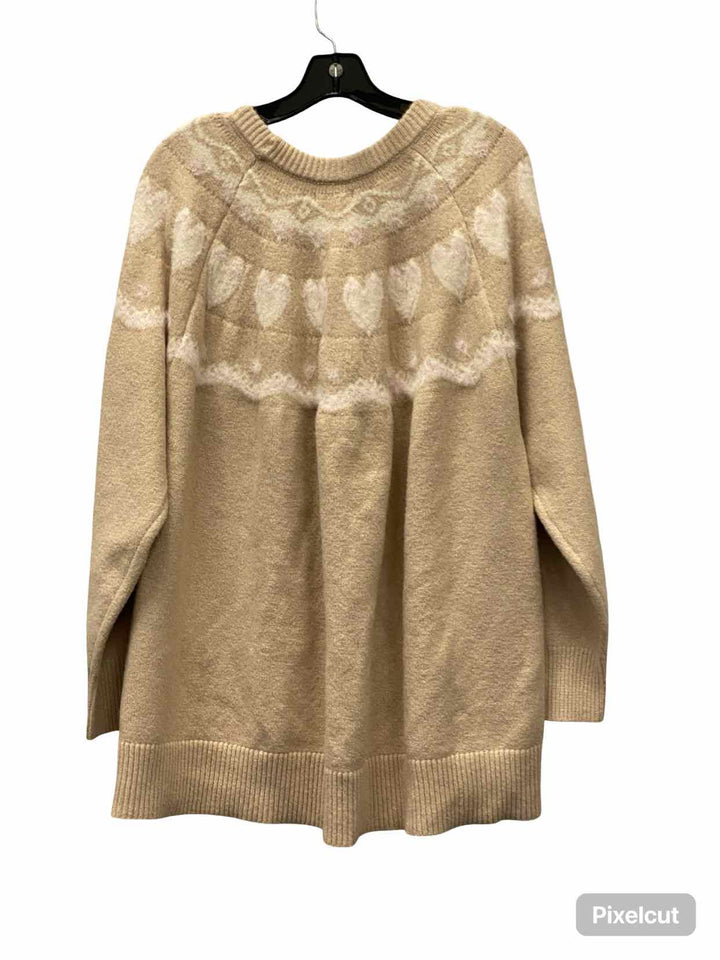 Maurices Size 2X Tan Sweater