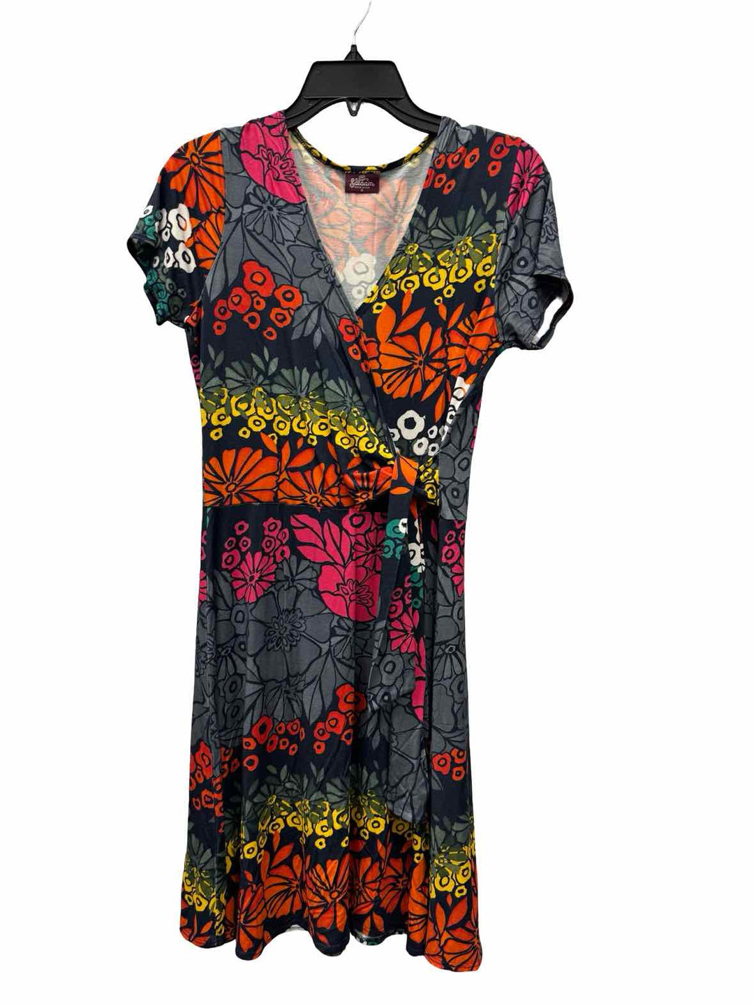 Salaam Size M Blue Multi Print Dress