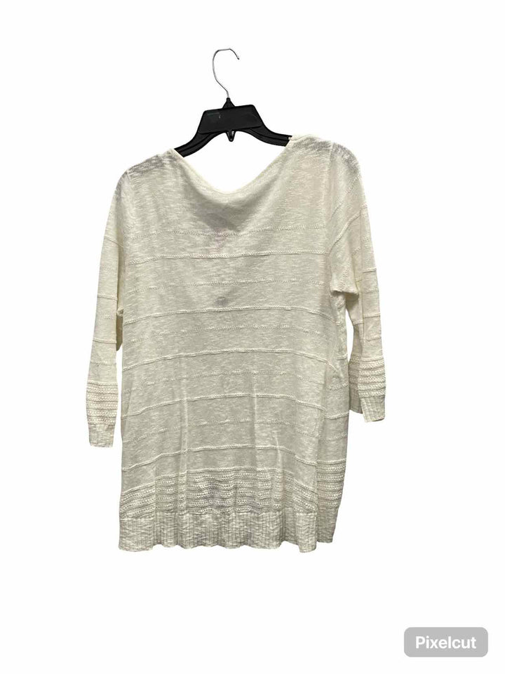 INC Size L White Long Sleeve Shirts