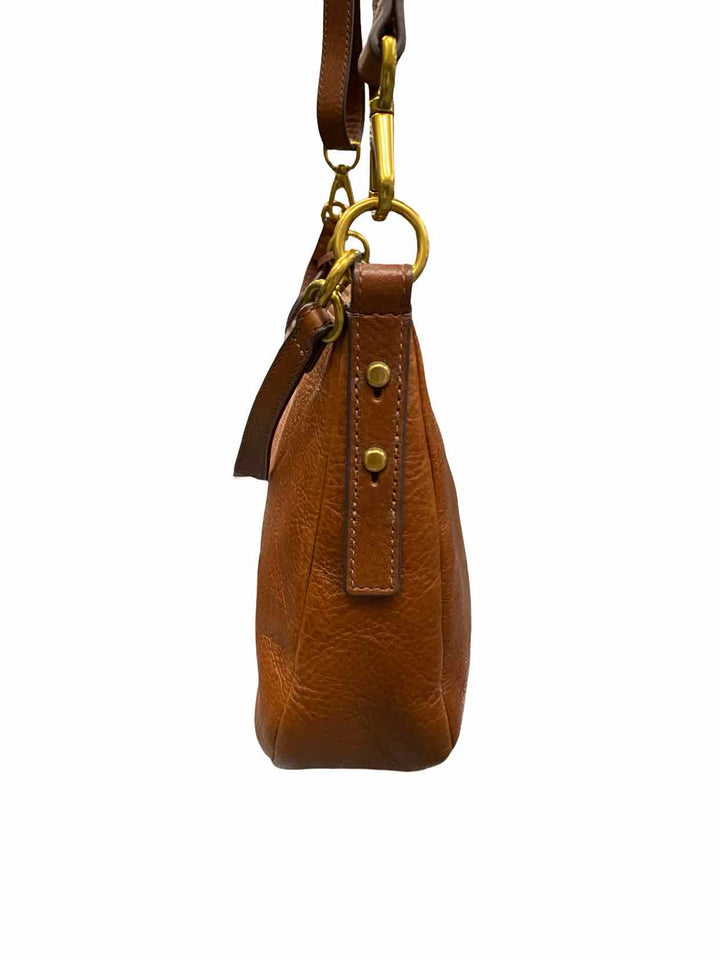 Fossil Brown W/Crossbody Strap Purse