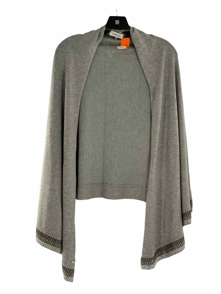 Calvin Klein Size OS Grey Jeweled Sweater