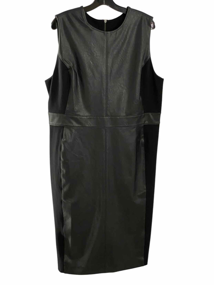 Spanx Size 1X Black Leather Dress