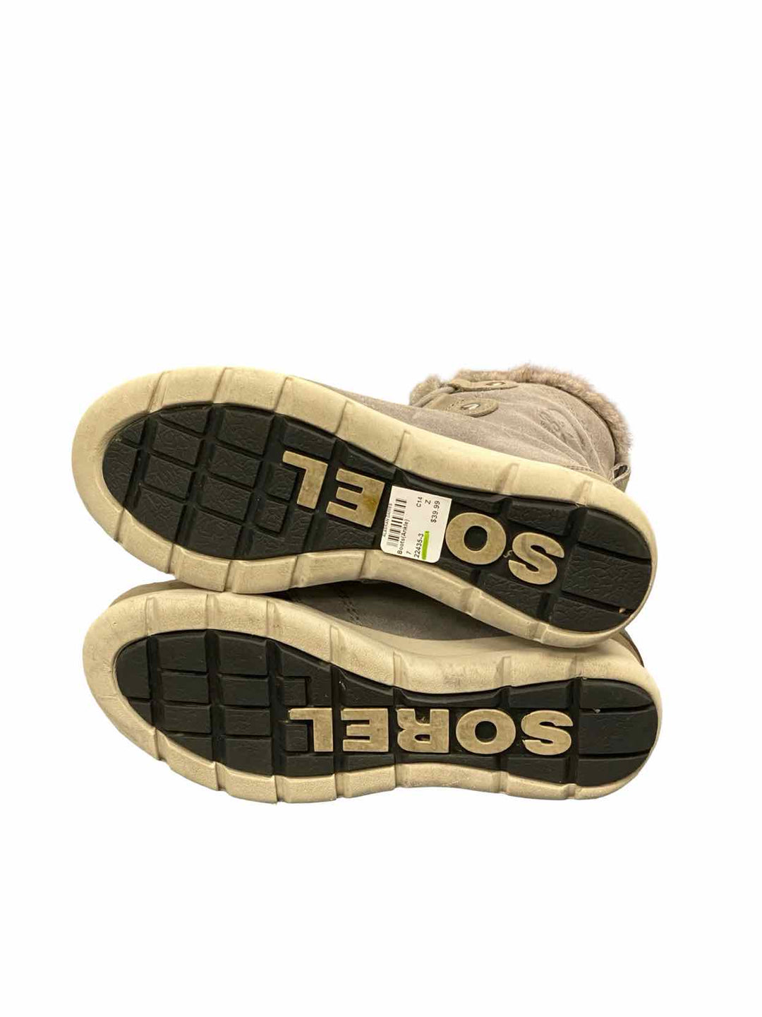 Sorel Shoe Size 7 Gray Explorer Joan Waterproof Boots(Ankle)