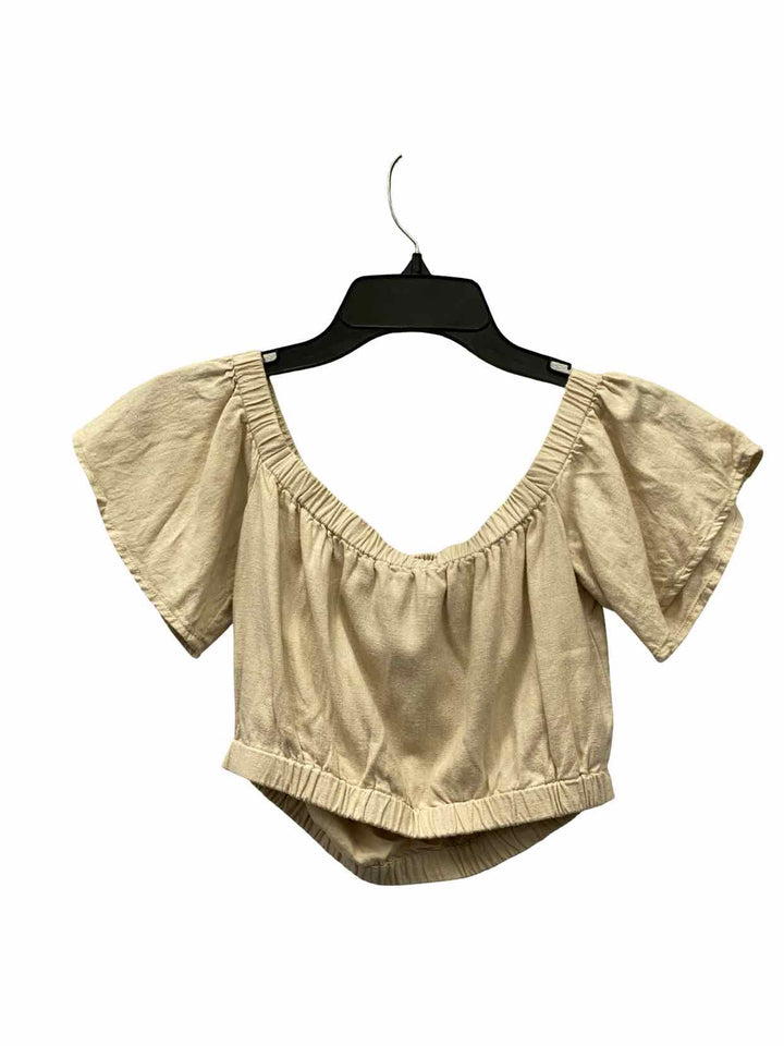 Abercrombie & Fitch Size XS Cream Short Sleeve Shirts