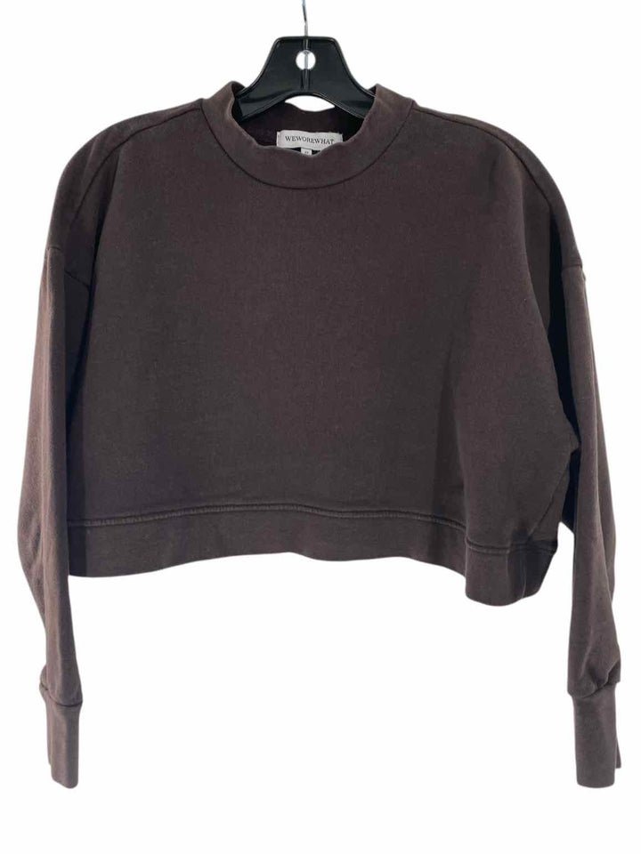 WeWoreWhat Size M Brown Crop Sweatshirt