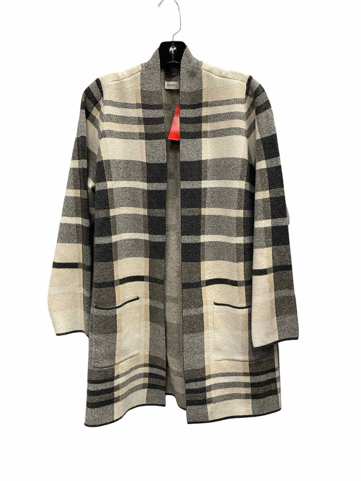 Nine West Size 0X Grey White Sweater