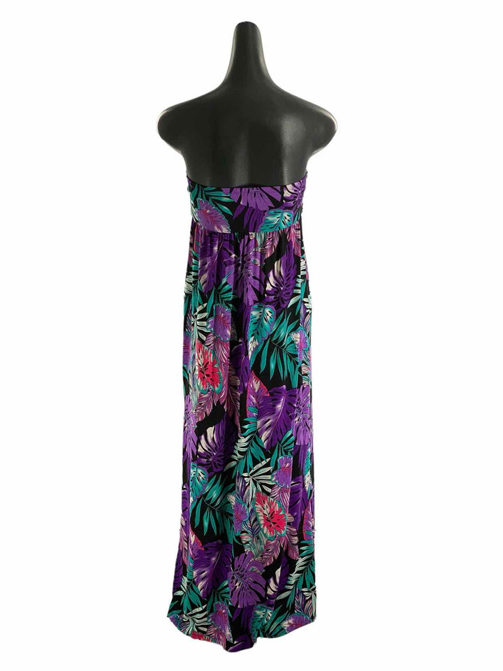 Unknown Brand Size M Purple Tropical Dress