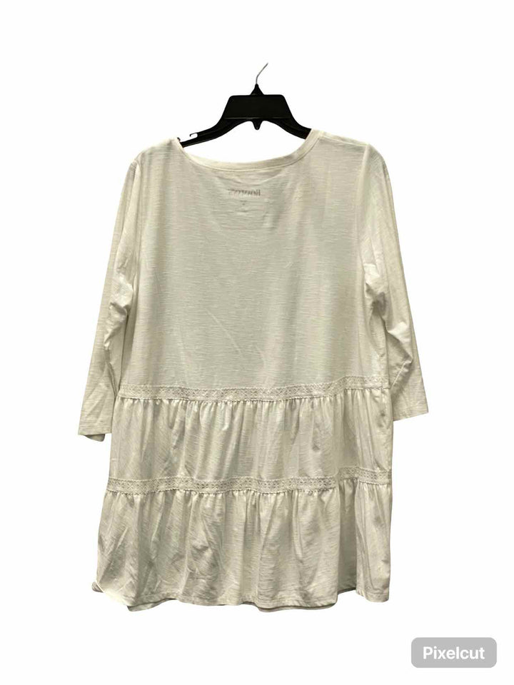 Roaman's Size 14/16 White Long Sleeve Shirts