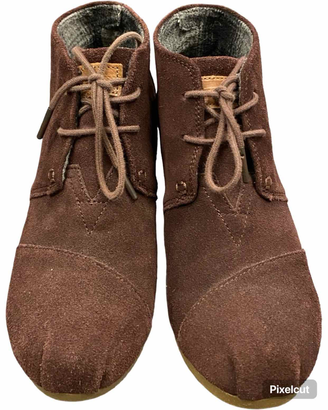 Toms Shoe Size 8 Brown Suede Boots(Ankle)