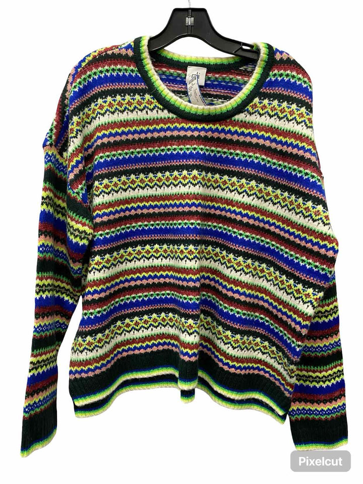 Cabi Size XL Multi-Color Print Sweater