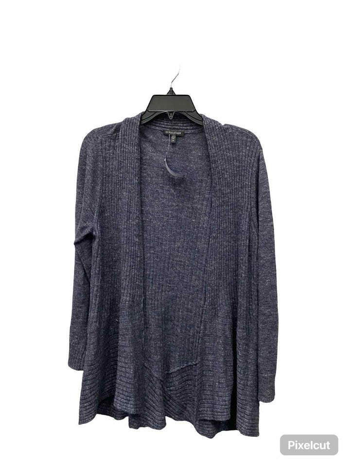 Eileen Fisher Size M Black 30%linen 30% silk 40% wool Sweater