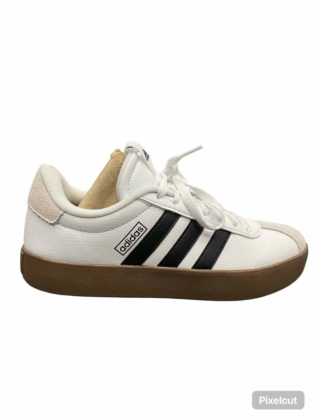 Adidas Shoe Size 6.5 White Black NWOT VL Court 3.0 Sneakers