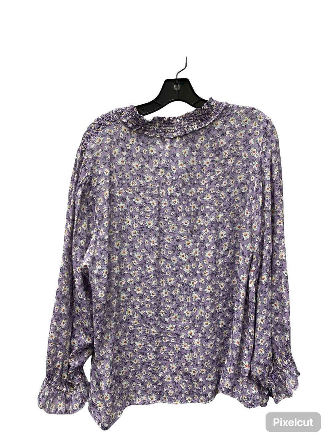Zac & Rachel Size XL Purple Floral Long Sleeve Shirts