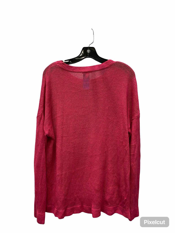 Eileen Fisher Size L Pink 100% cotton Sweater