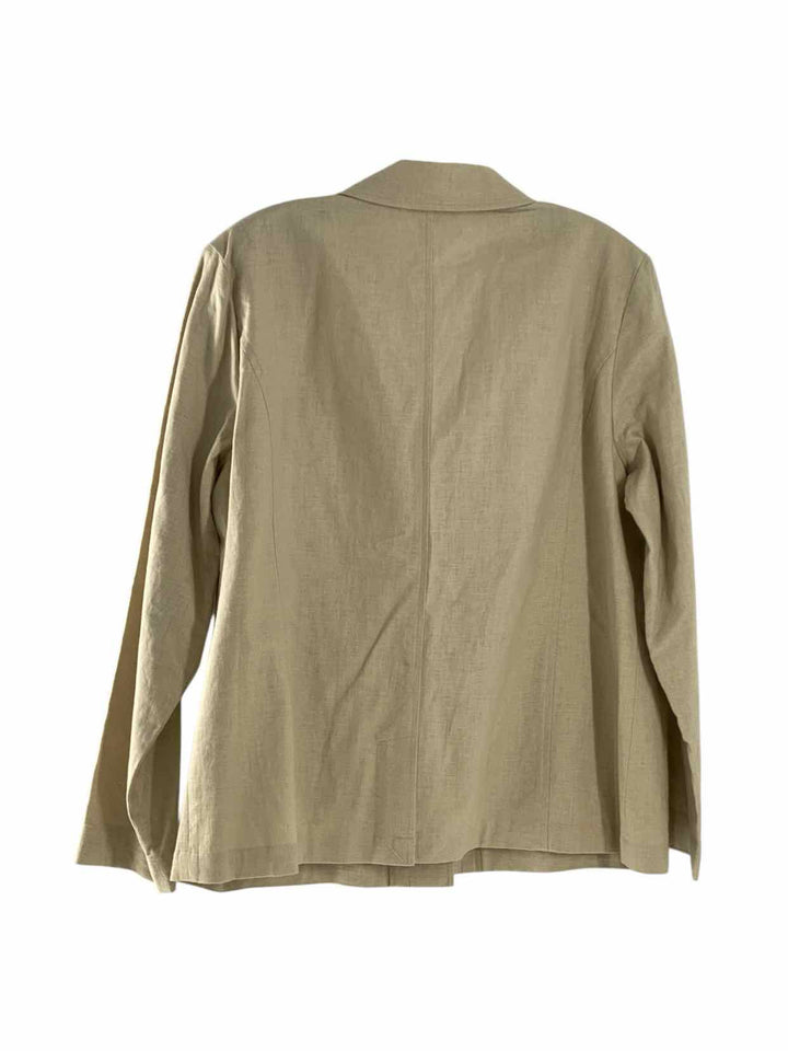 Appleseed's Size 16 Beige Linen Blend Jacket