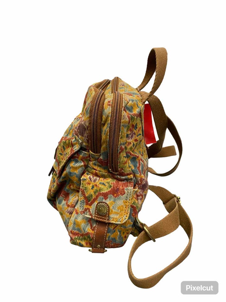 Fossil Multi-Color Floral BackPack