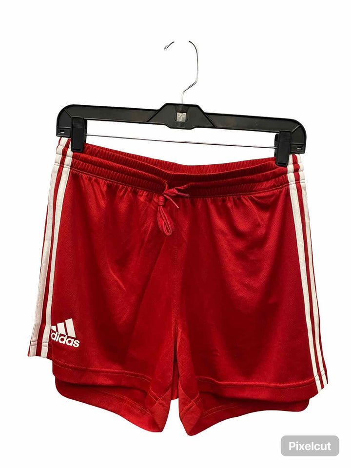 Adidas Size S Red White Striped Athletic Shorts