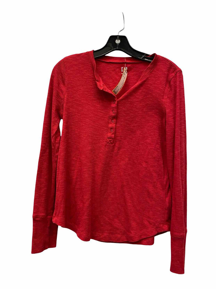Gap Size S Red Long Sleeve Shirts