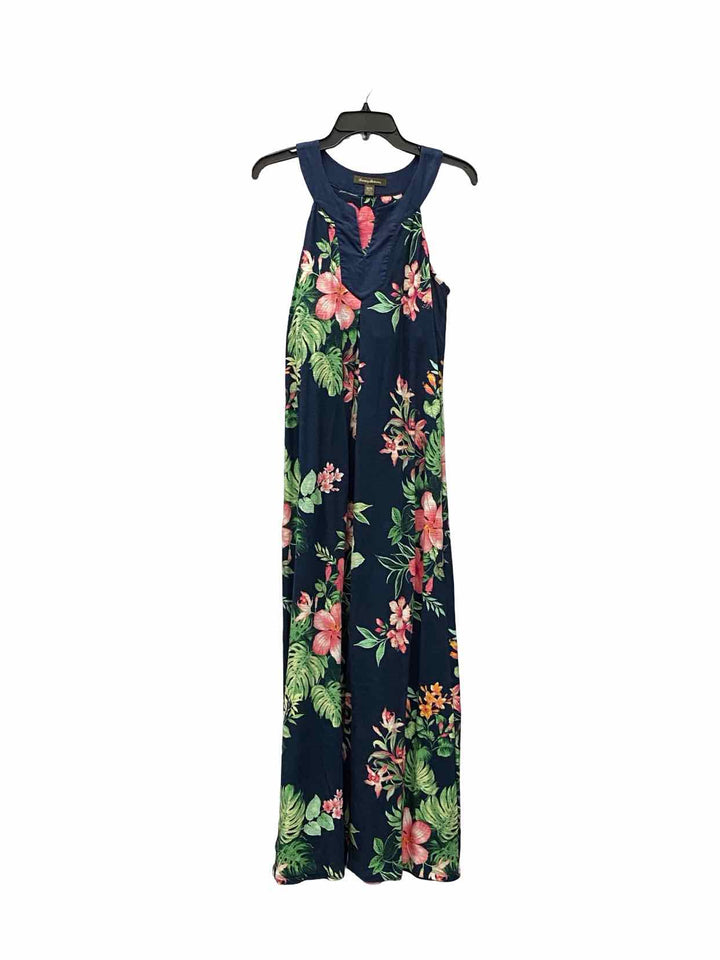 Tommy Bahama Size M Blue Pink Floral Dress