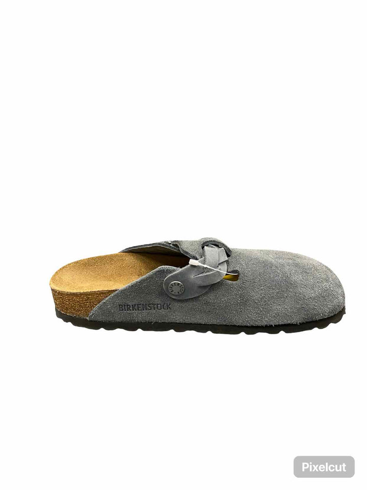 Birkenstock Shoe Size 37 Blue Grey Suede Boston Braided Sandals