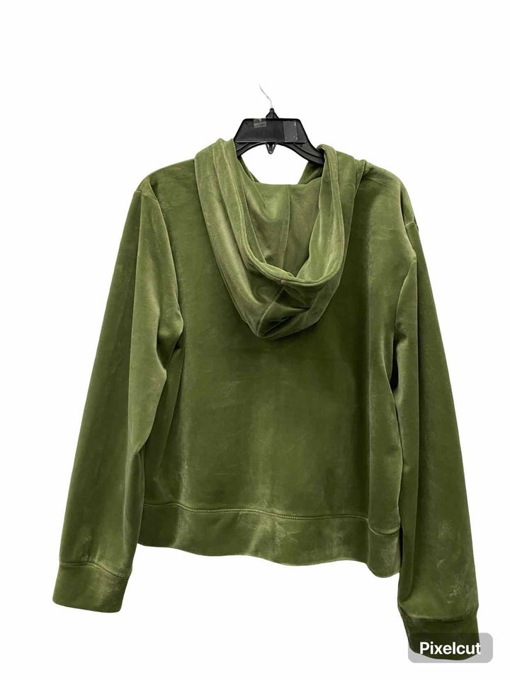 Juicy Couture Size 1X Olive Velour Sweatshirt