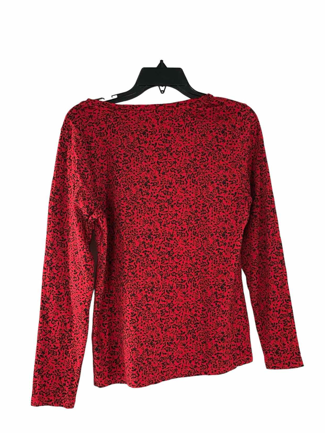 Tommy Hilfiger Size L Red Floral Long Sleeve Shirts